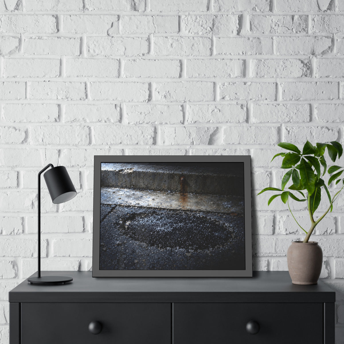 "The Rim at the Edge of the Patch": A Garabaggio Framed Print