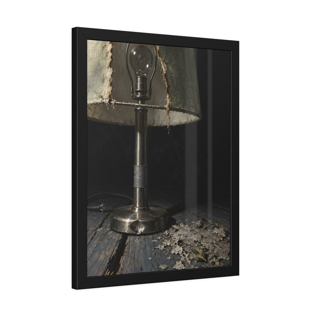 "The Bare Bulb": A Garabaggio Framed Print