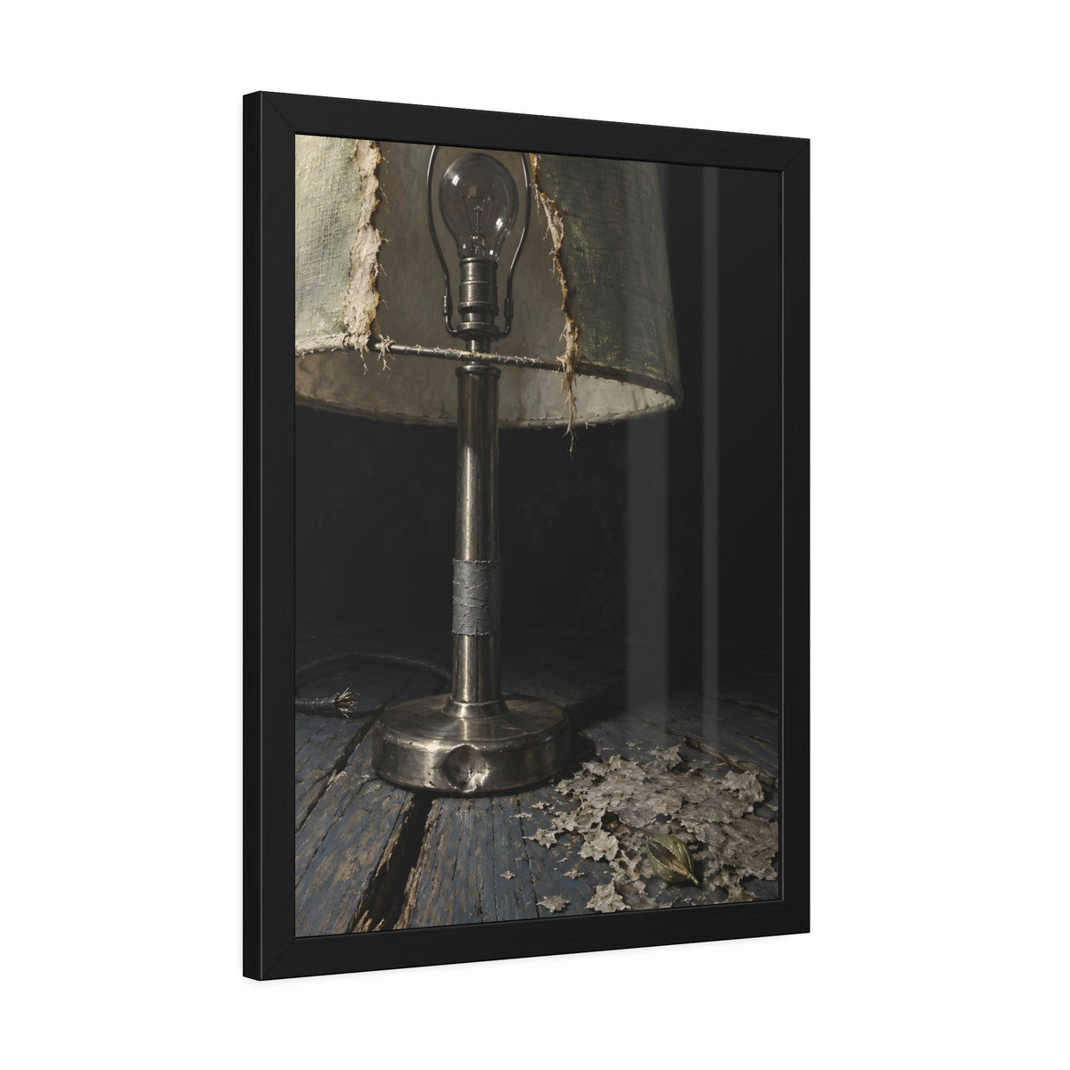 "The Bare Bulb": A Garabaggio Framed Print