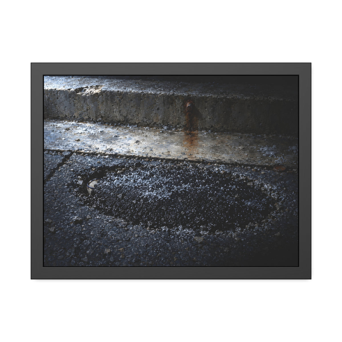"The Rim at the Edge of the Patch": A Garabaggio Framed Print