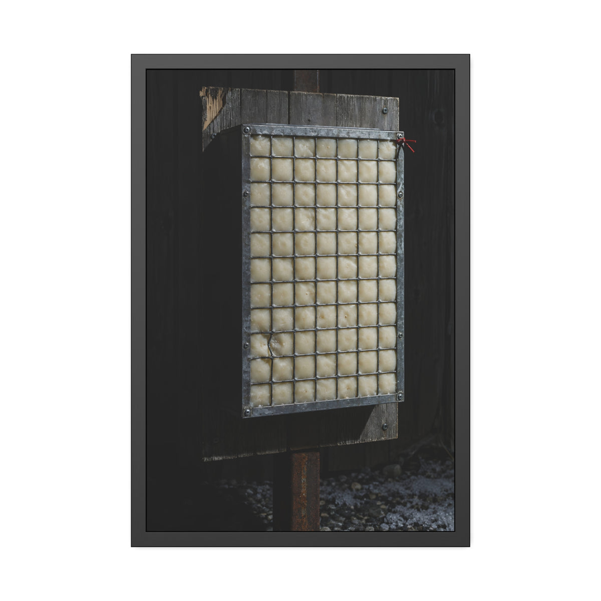 "The Box as Poured": A Garabaggio Framed Print