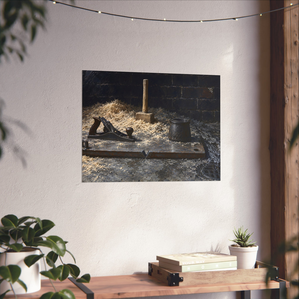 "The Plane Clear to the Plate": A Garabaggio Fine Art Print