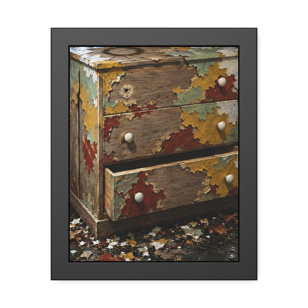 "Islands of Four Colours": A Garabaggio Framed Print