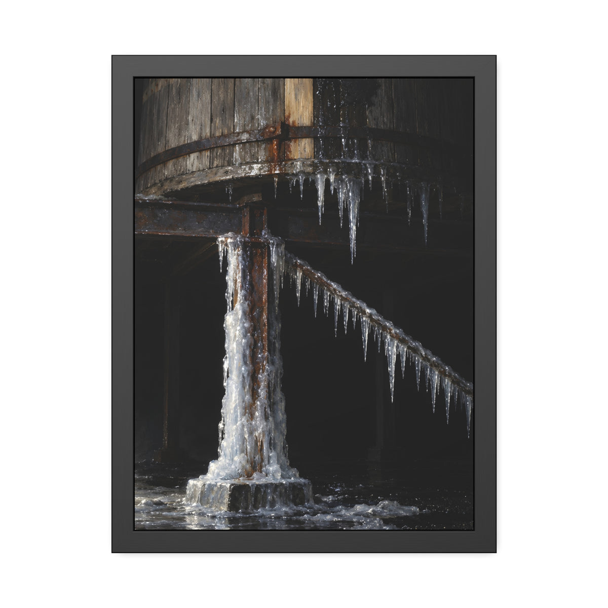 "The Comb on the Rod": A Garabaggio Framed Print