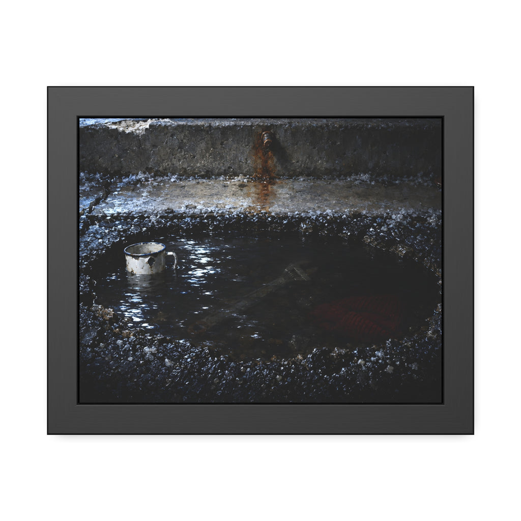 "The Meltwater": A Garabaggio Framed Print