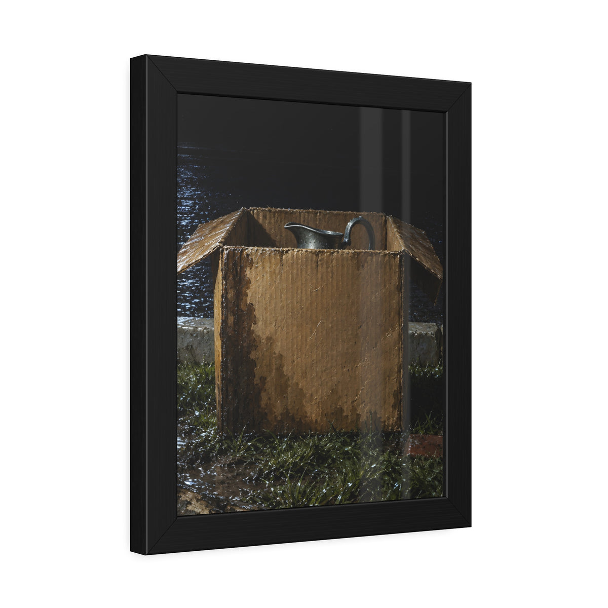 "The Lip Above the Flaps": A Garabaggio Framed Print