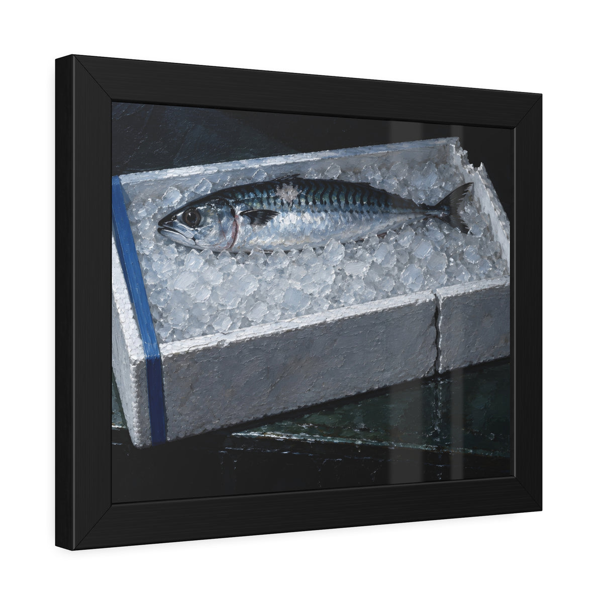 "The Ice Level With the Rim": A Garabaggio Framed Print