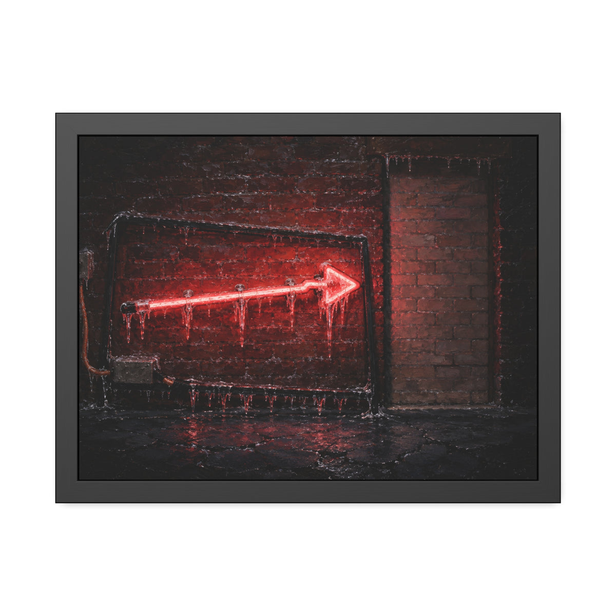 "The Glaze of Ice": A Garabaggio Framed Print