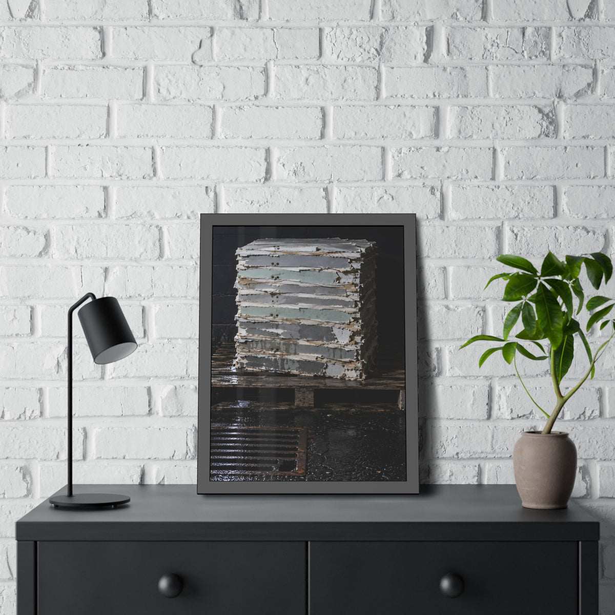 "The Block as Built": A Garabaggio Framed Print