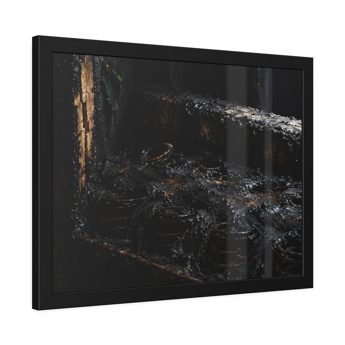 "The Black Crust": A Garabaggio Framed Print