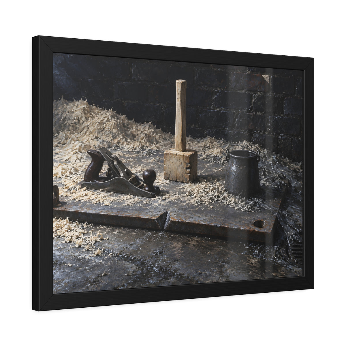 "The Mallet Whole": A Garabaggio Framed Print