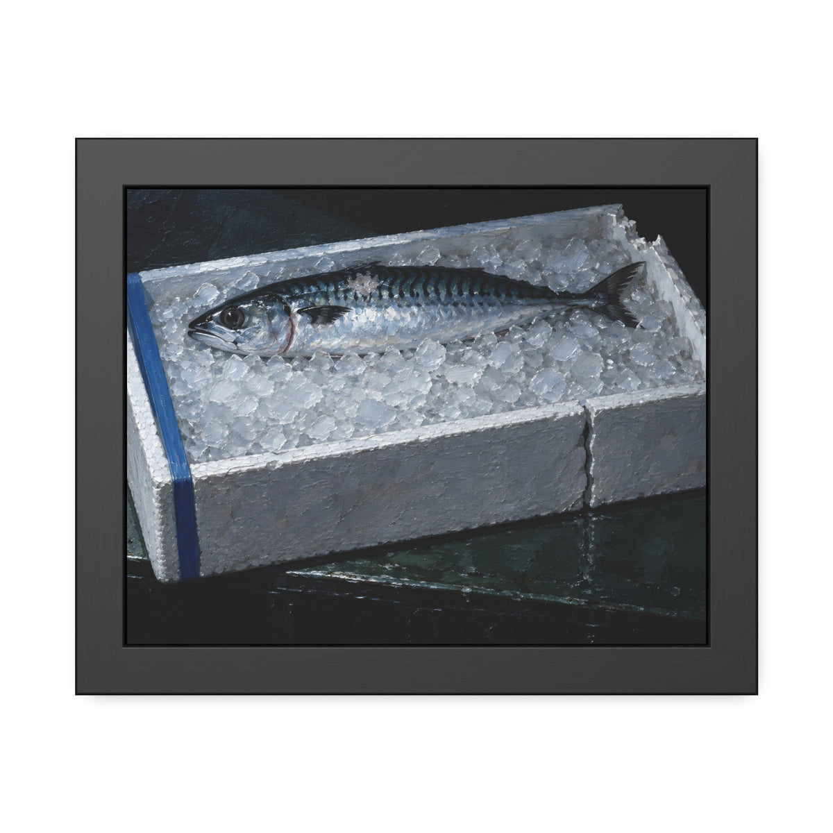 "The Ice Level With the Rim": A Garabaggio Framed Print
