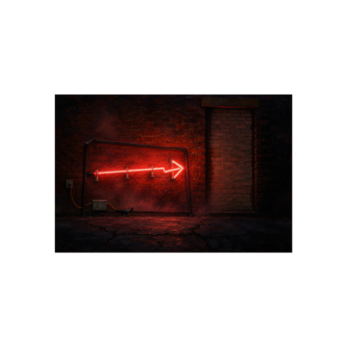 "The Red Fog": A Garabaggio Fine Art Print
