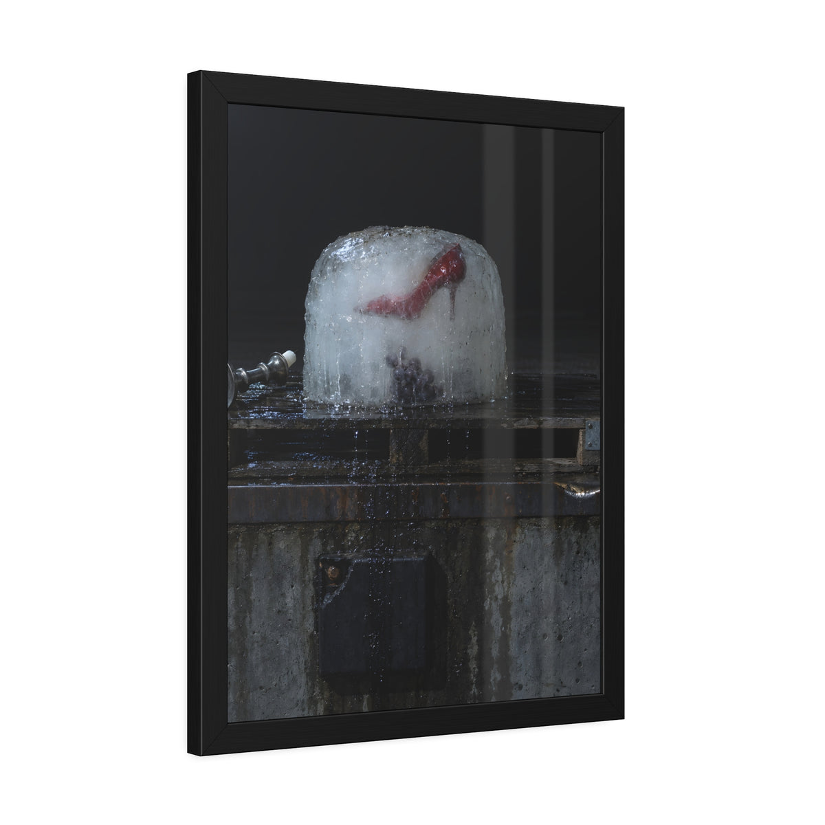 "The Candlestick Lying Down": A Garabaggio Framed Print