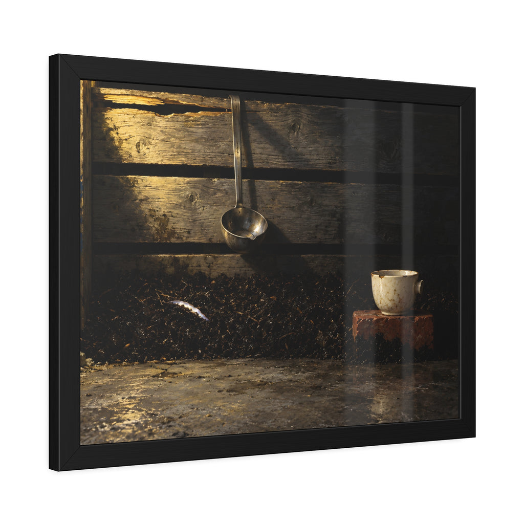 "The Oyster's Edge": A Garabaggio Framed Print