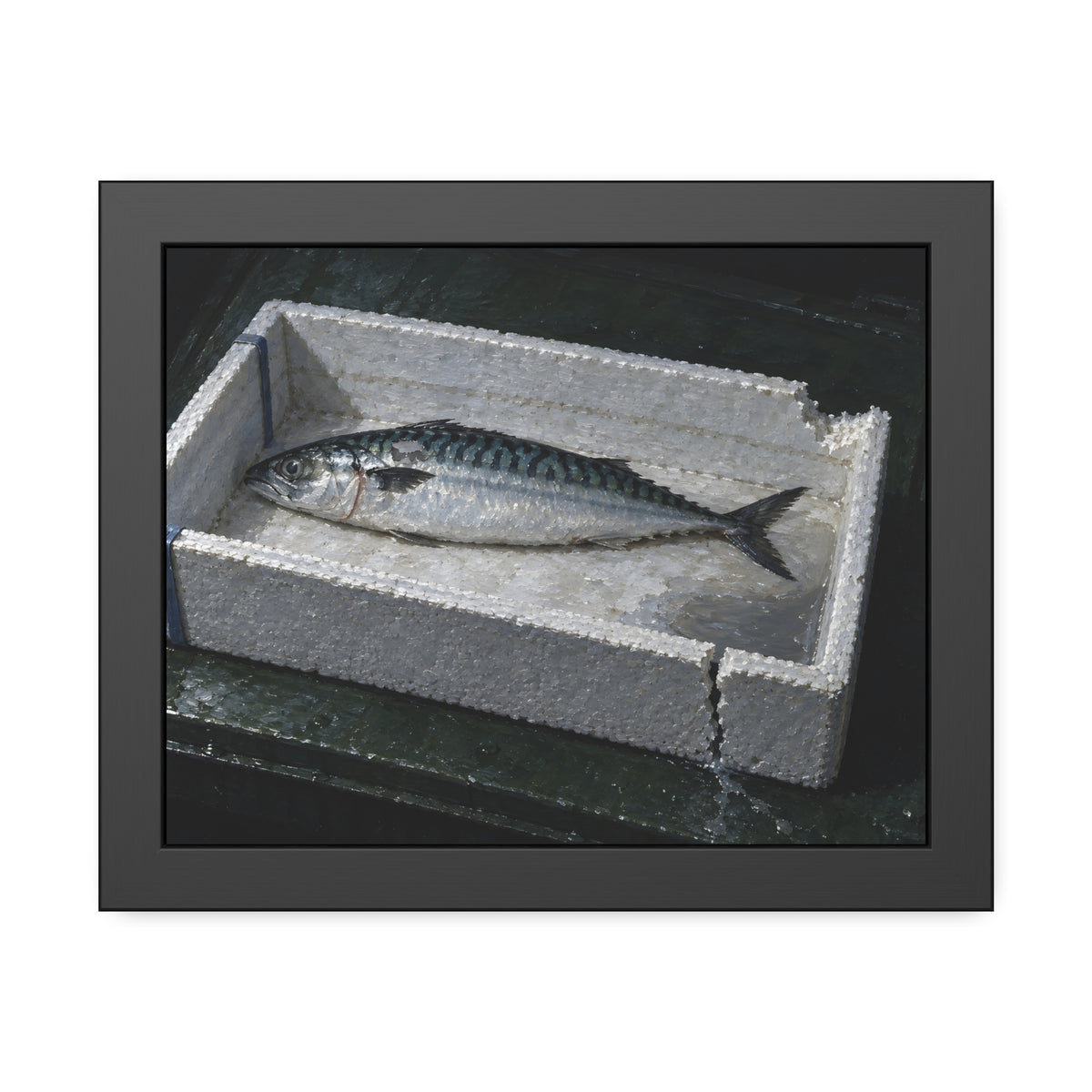 "The Film in the Low Corner": A Garabaggio Framed Print