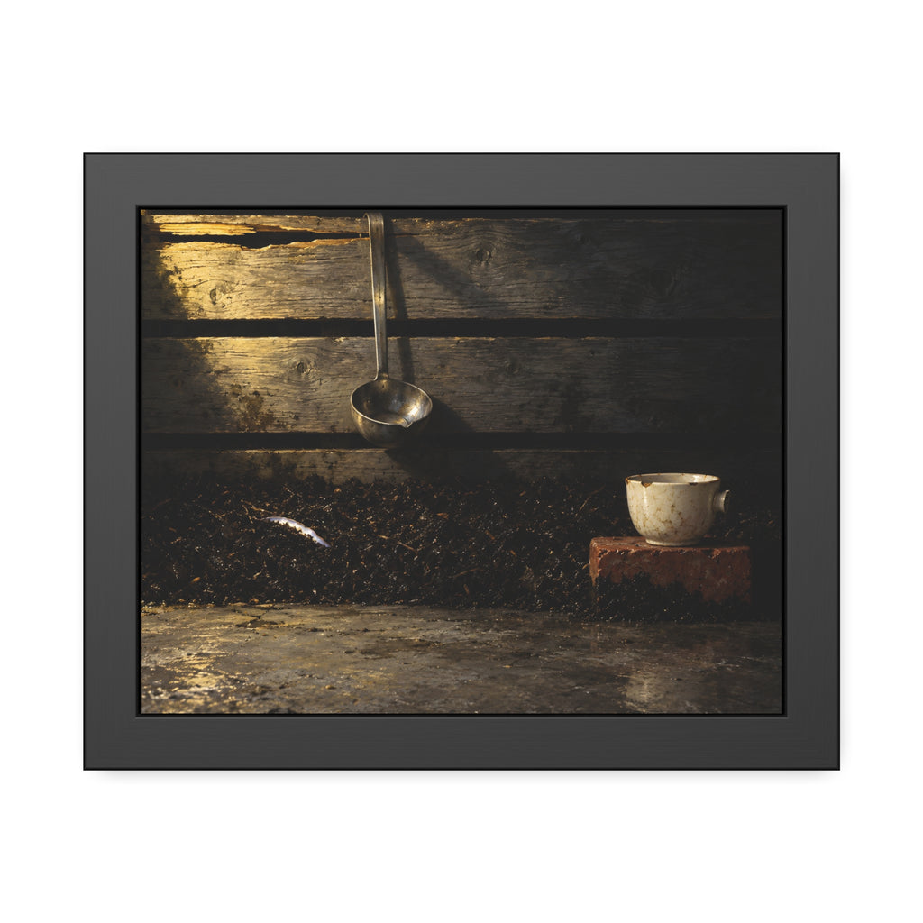 "The Oyster's Edge": A Garabaggio Framed Print