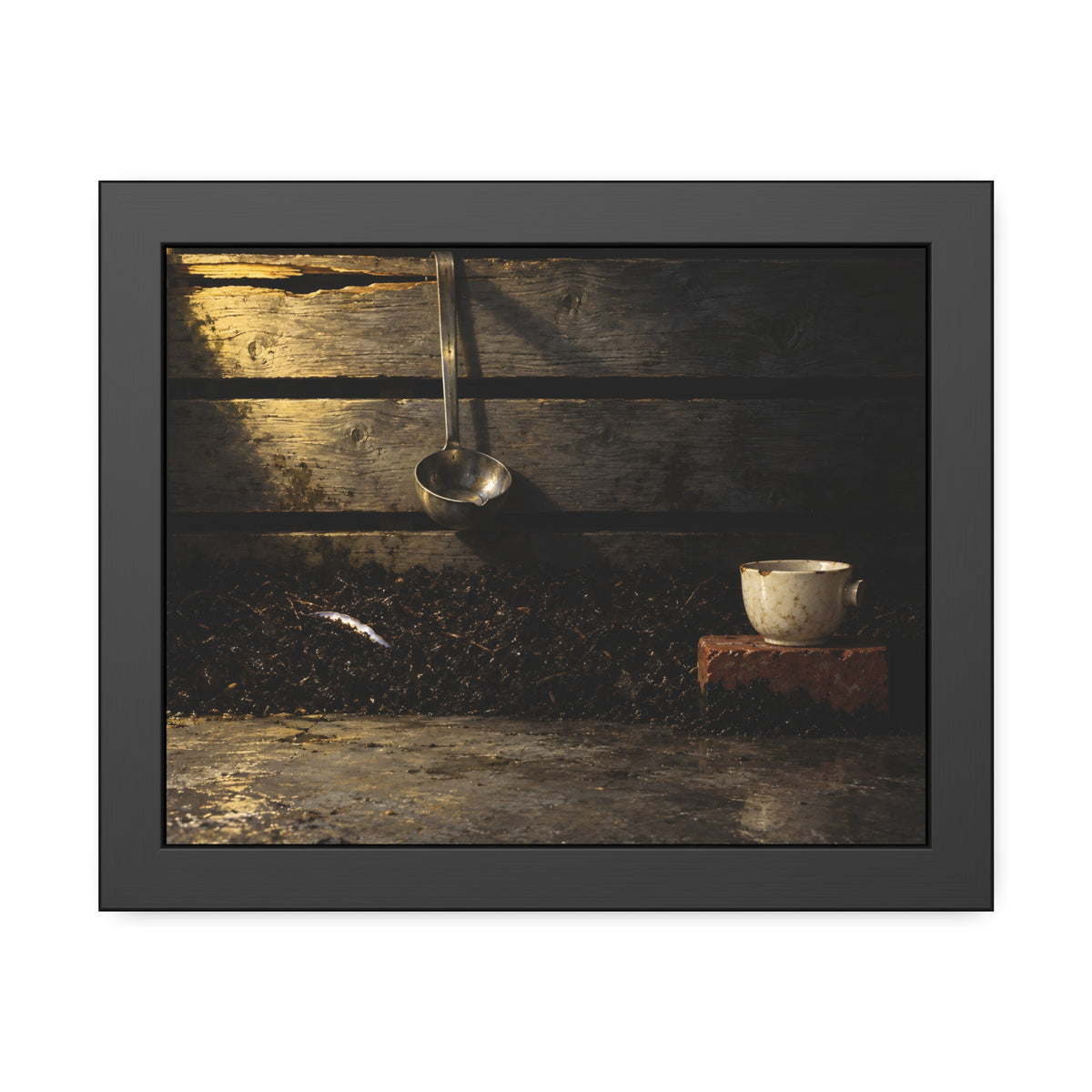 "The Oyster's Edge": A Garabaggio Framed Print