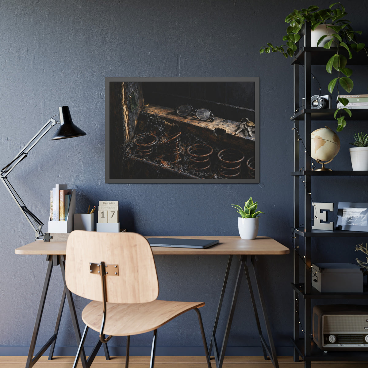 "The Gold in the Corner": A Garabaggio Framed Print