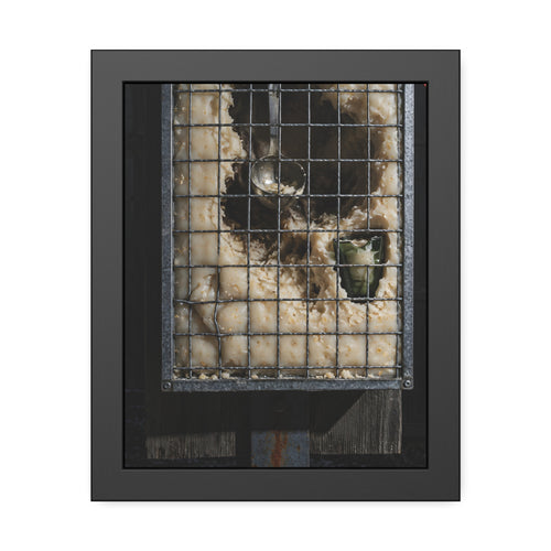 "The Green Curve": A Garabaggio Framed Print