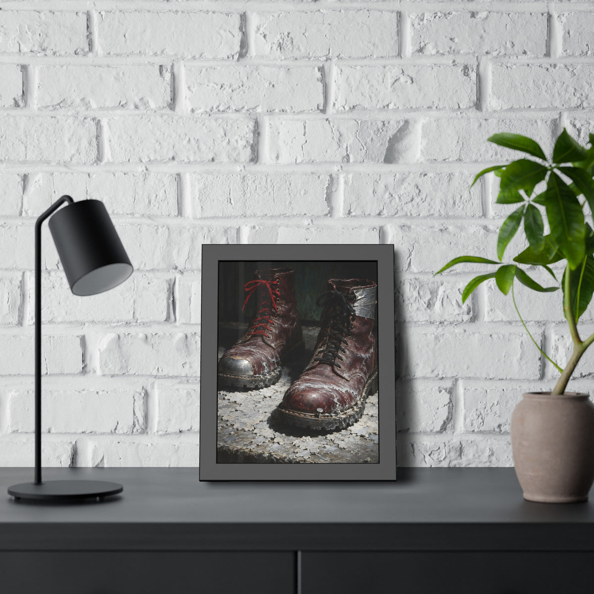 "The Salt Lines": A Garabaggio Framed Print