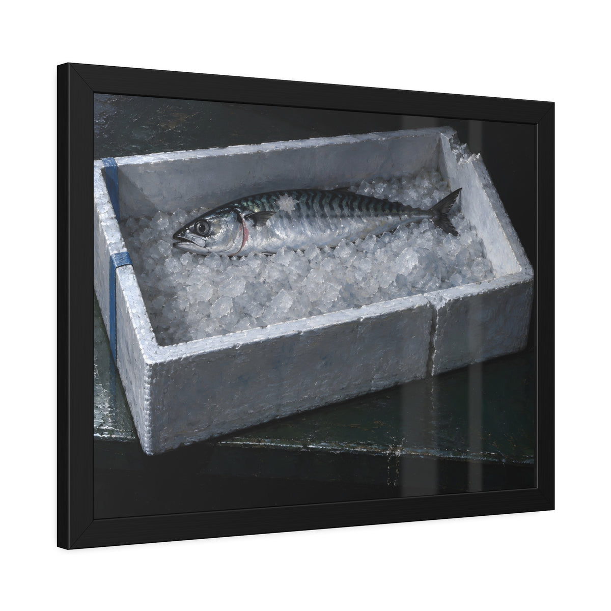 "The Ice Sunk Below the Rim": A Garabaggio Framed Print
