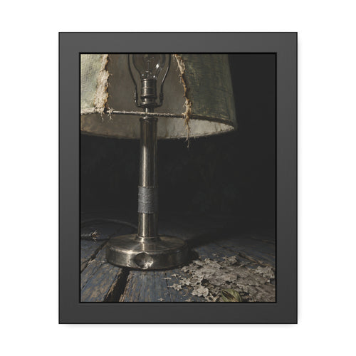 "The Bare Bulb": A Garabaggio Framed Print