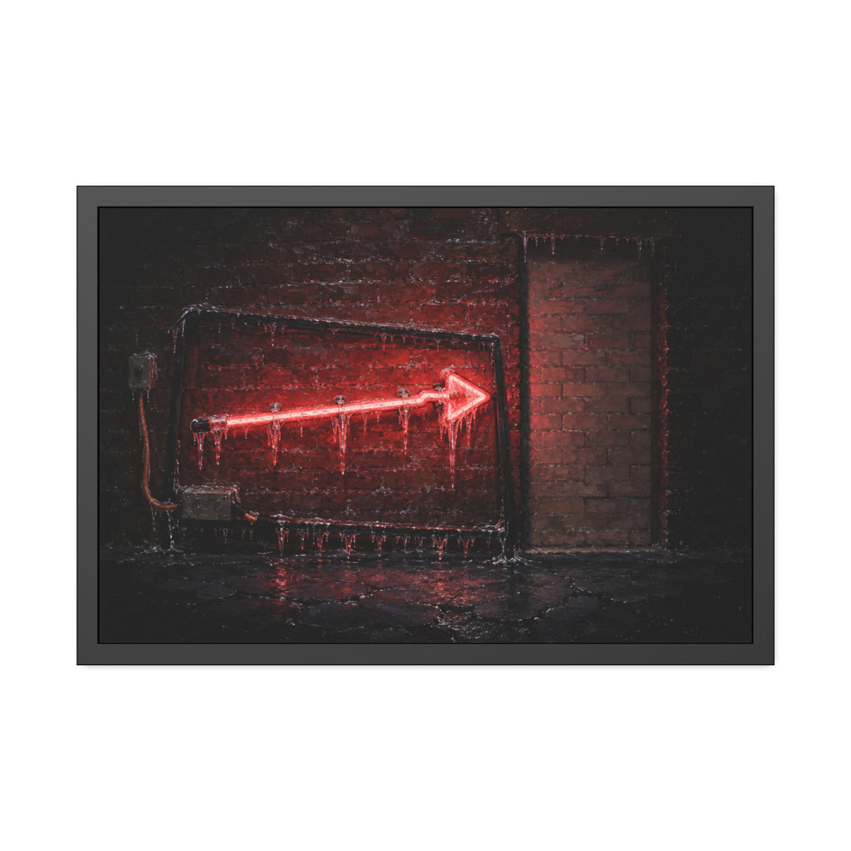 "The Glaze of Ice": A Garabaggio Framed Print