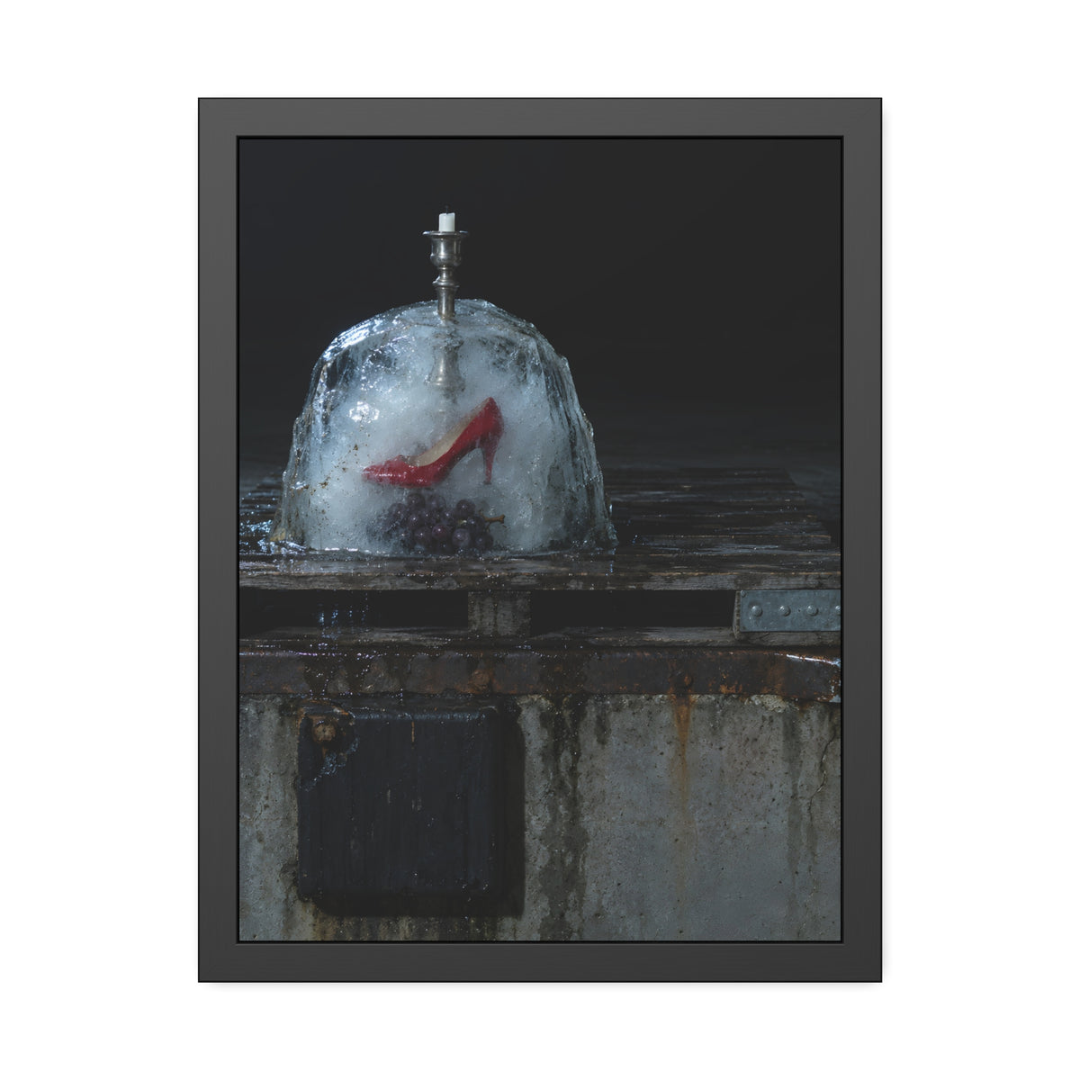 "The Candlestick Half Free": A Garabaggio Framed Print