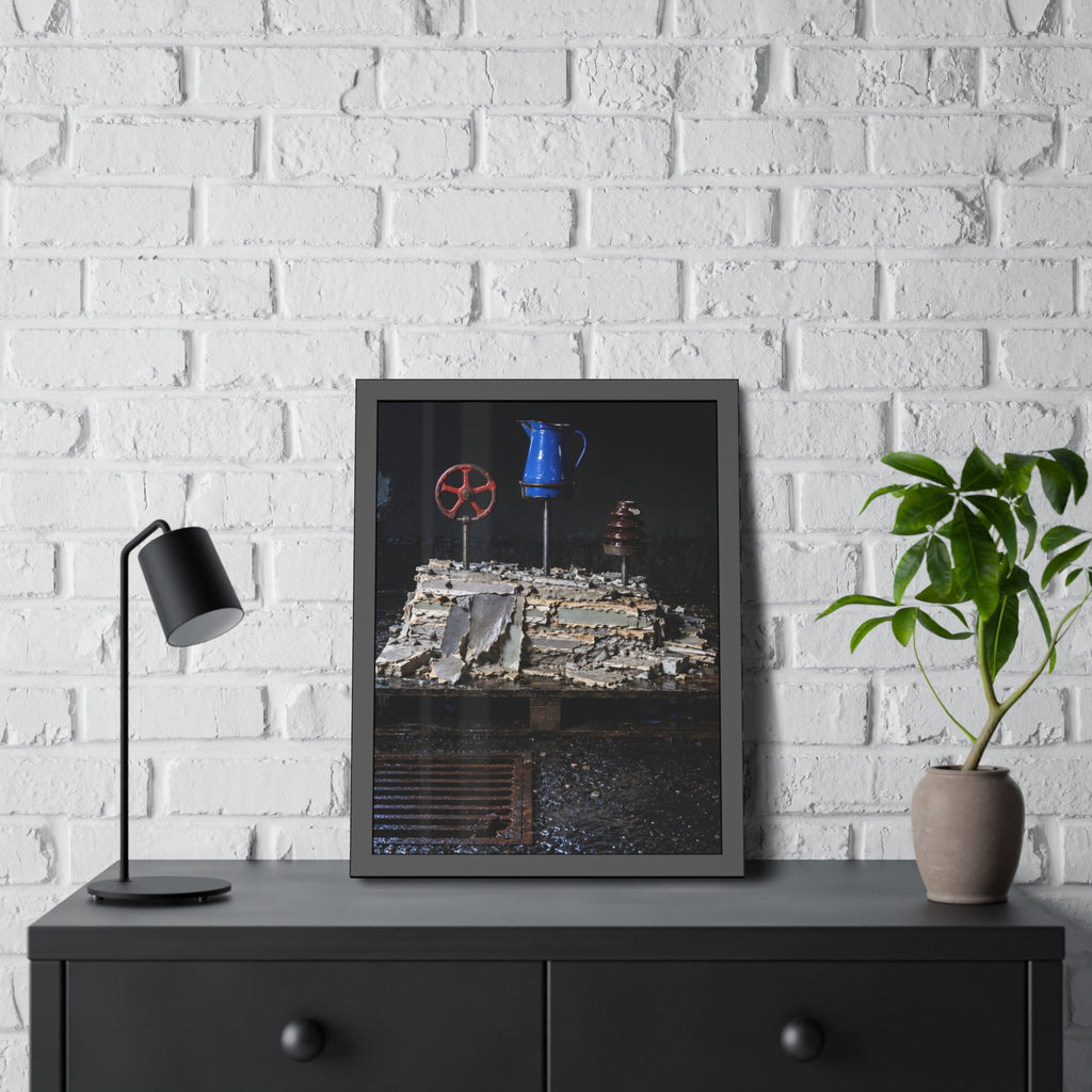 "What the Block Gave Back": A Garabaggio Framed Print
