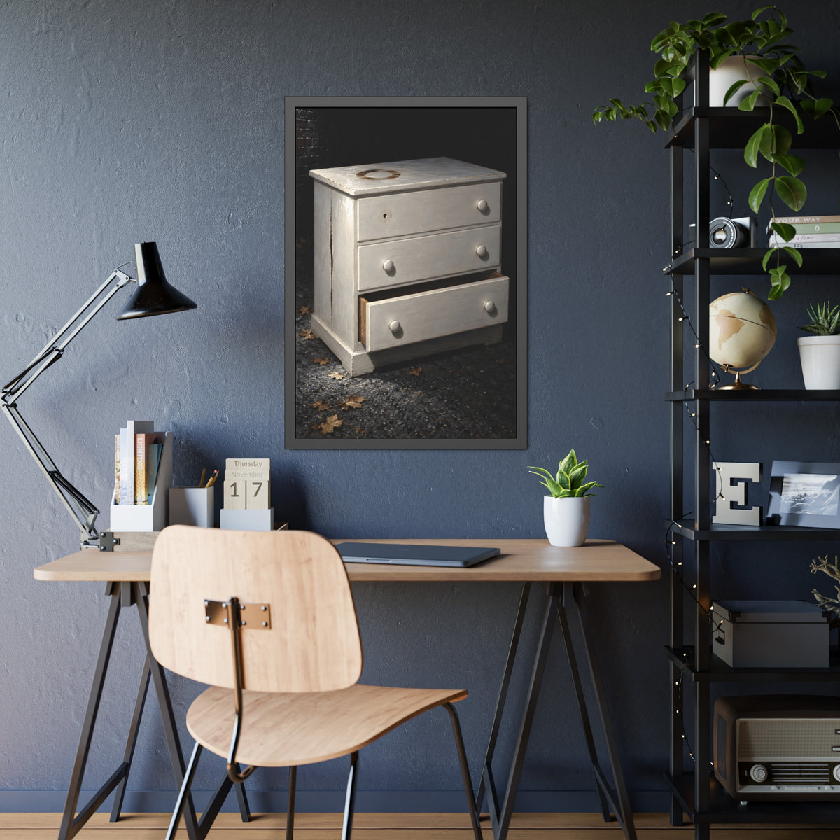 "The White Over Everything": A Garabaggio Framed Print