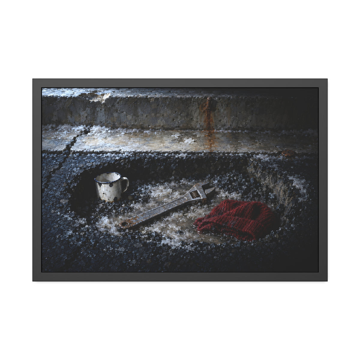 "The Wrench Laid Bare": A Garabaggio Framed Print