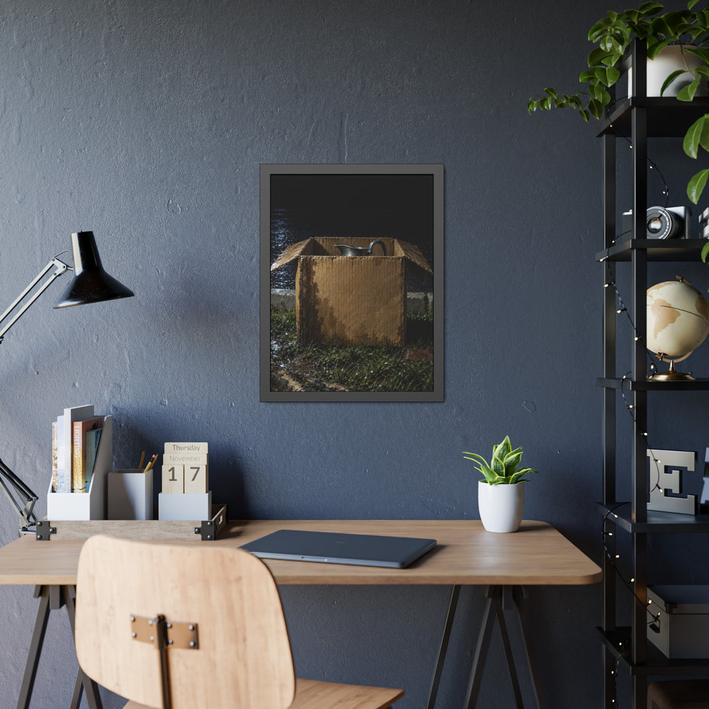"The Lip Above the Flaps": A Garabaggio Framed Print