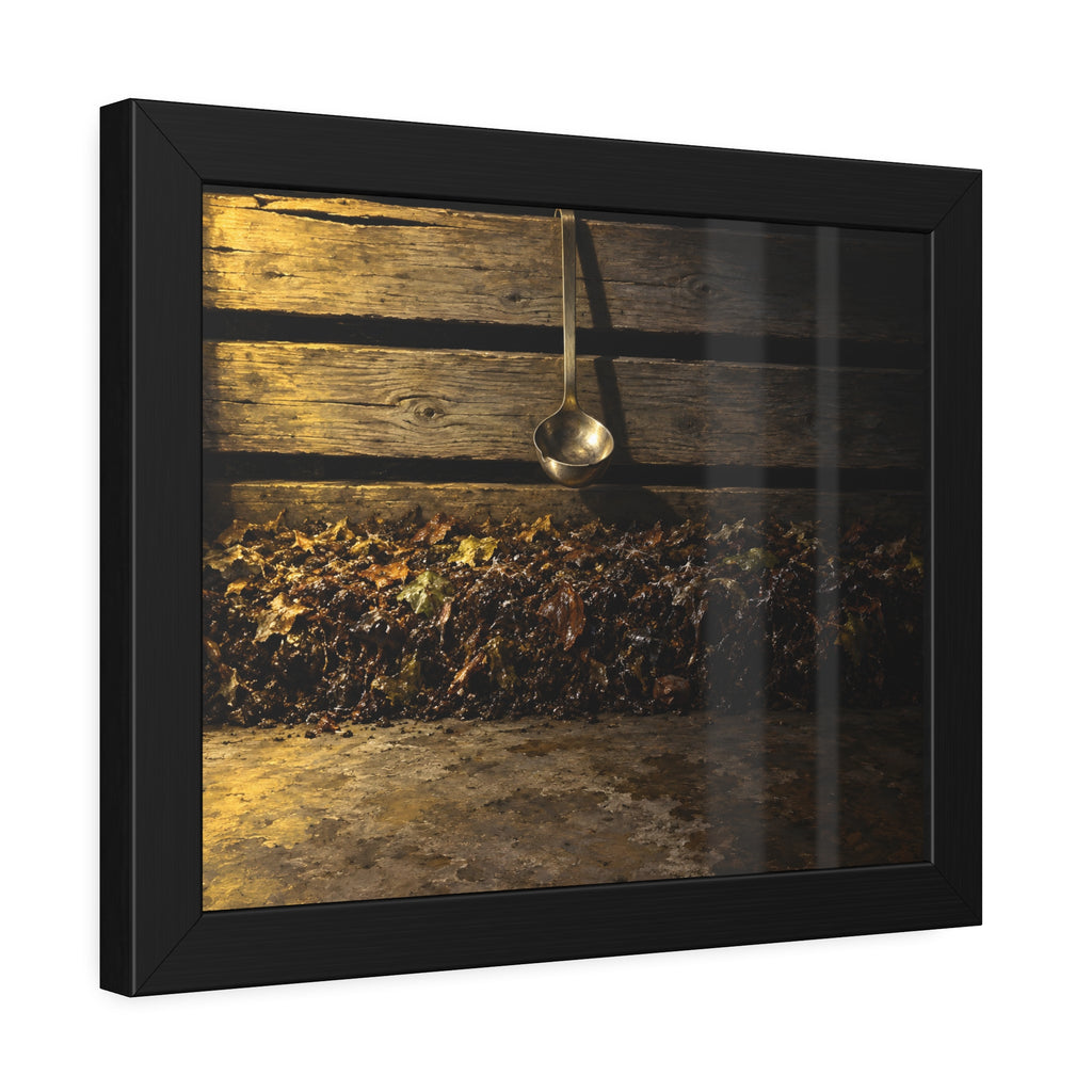 "The Ladle Hanging Clear": A Garabaggio Framed Print