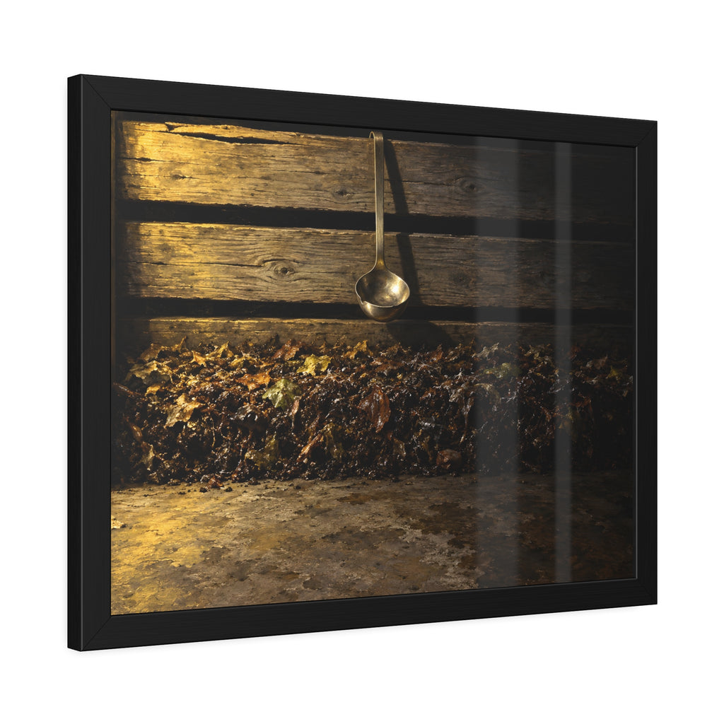 "The Ladle Hanging Clear": A Garabaggio Framed Print