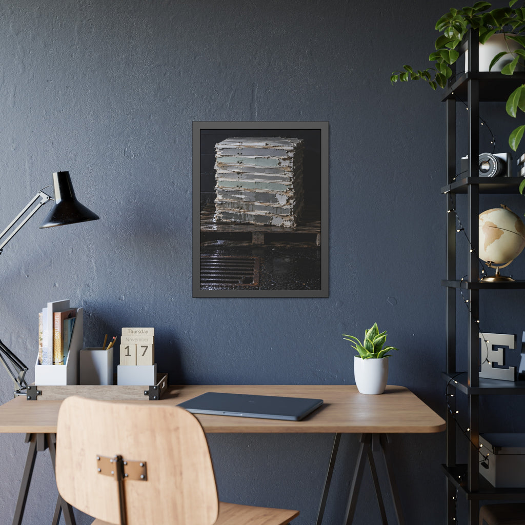 "The Block as Built": A Garabaggio Framed Print