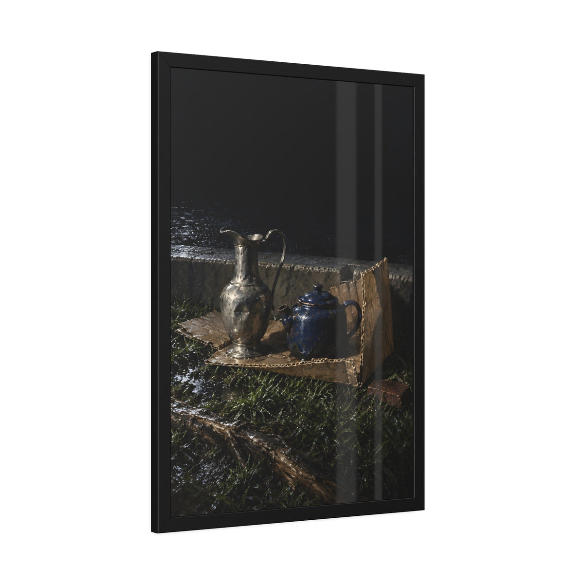 "The Teapot to Its Base": A Garabaggio Framed Print
