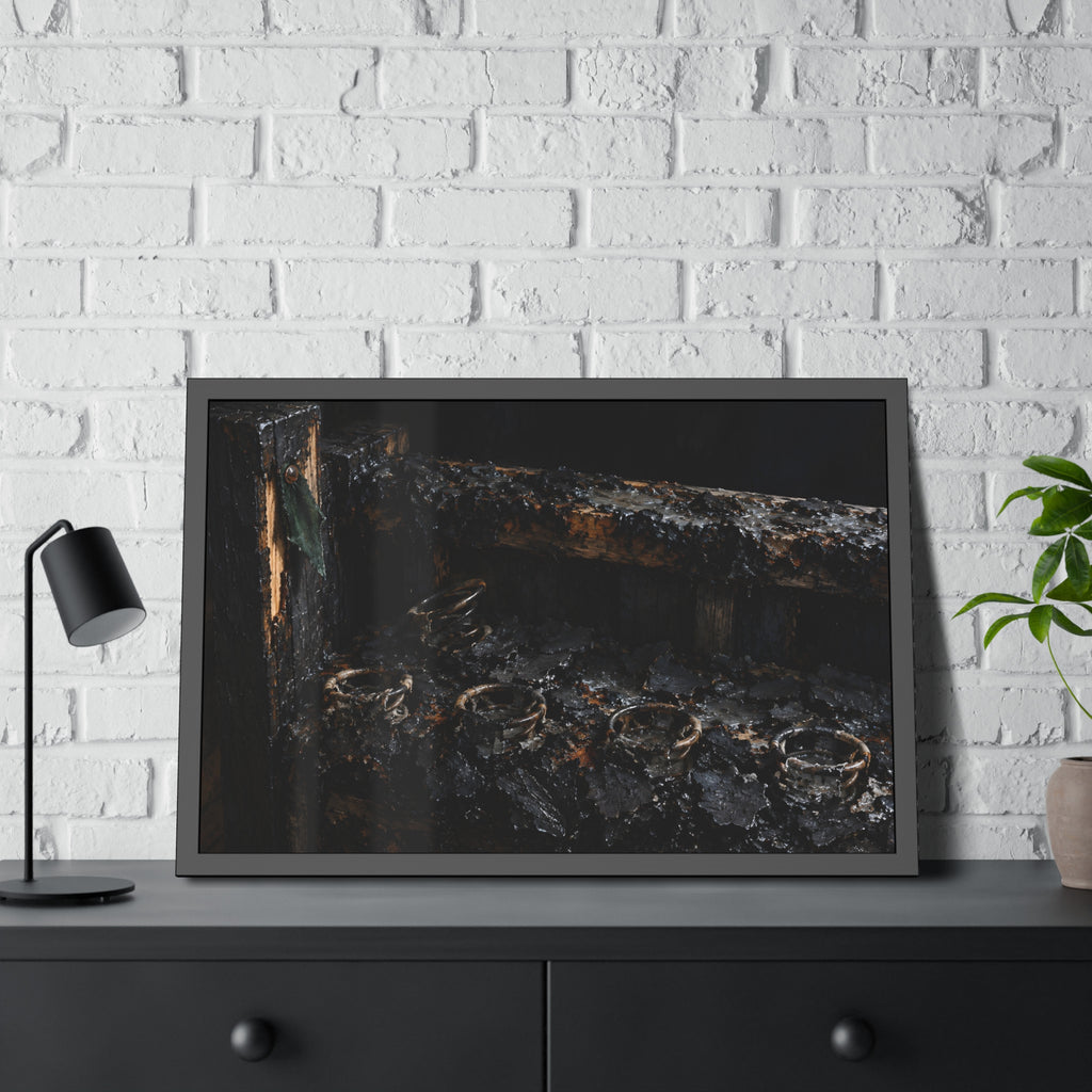 "The Crust Breaking on the Coils": A Garabaggio Framed Print