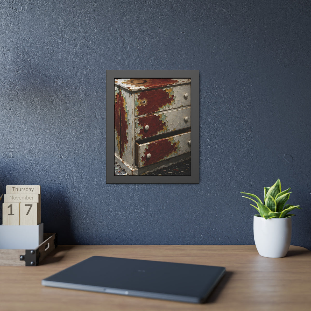 "The Brick Red Under Everything": A Garabaggio Framed Print