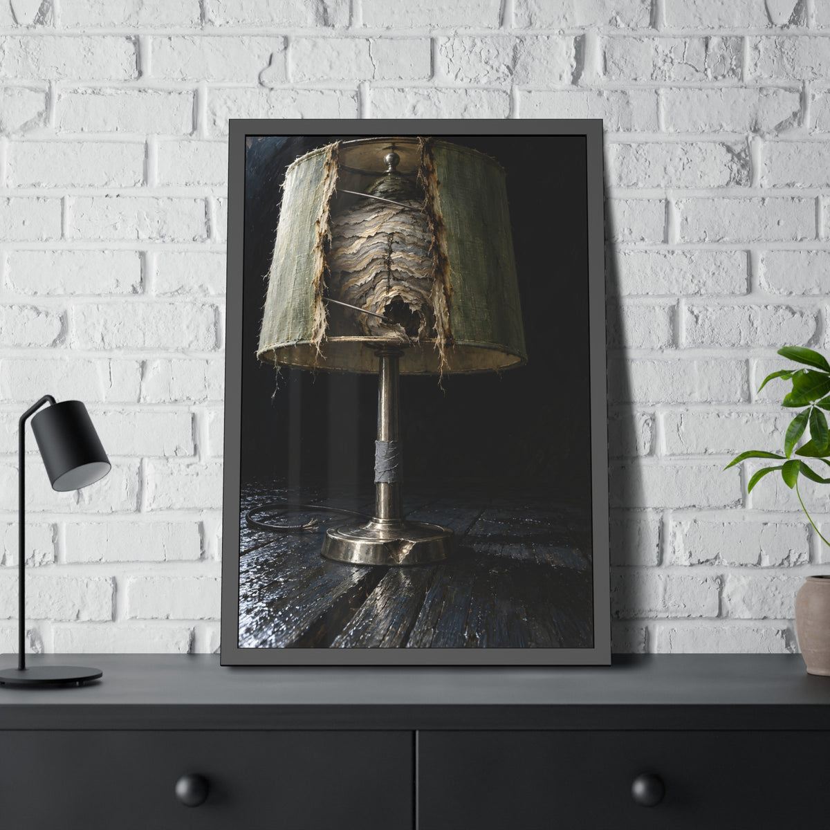 "The Torn Entrance": A Garabaggio Framed Print