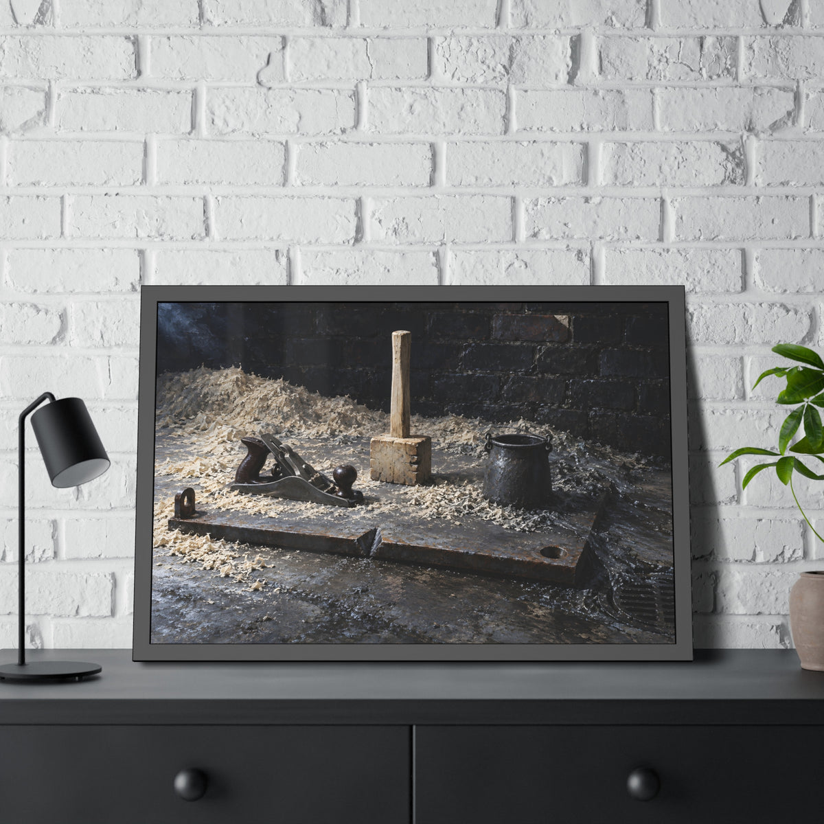 "The Mallet Whole": A Garabaggio Framed Print