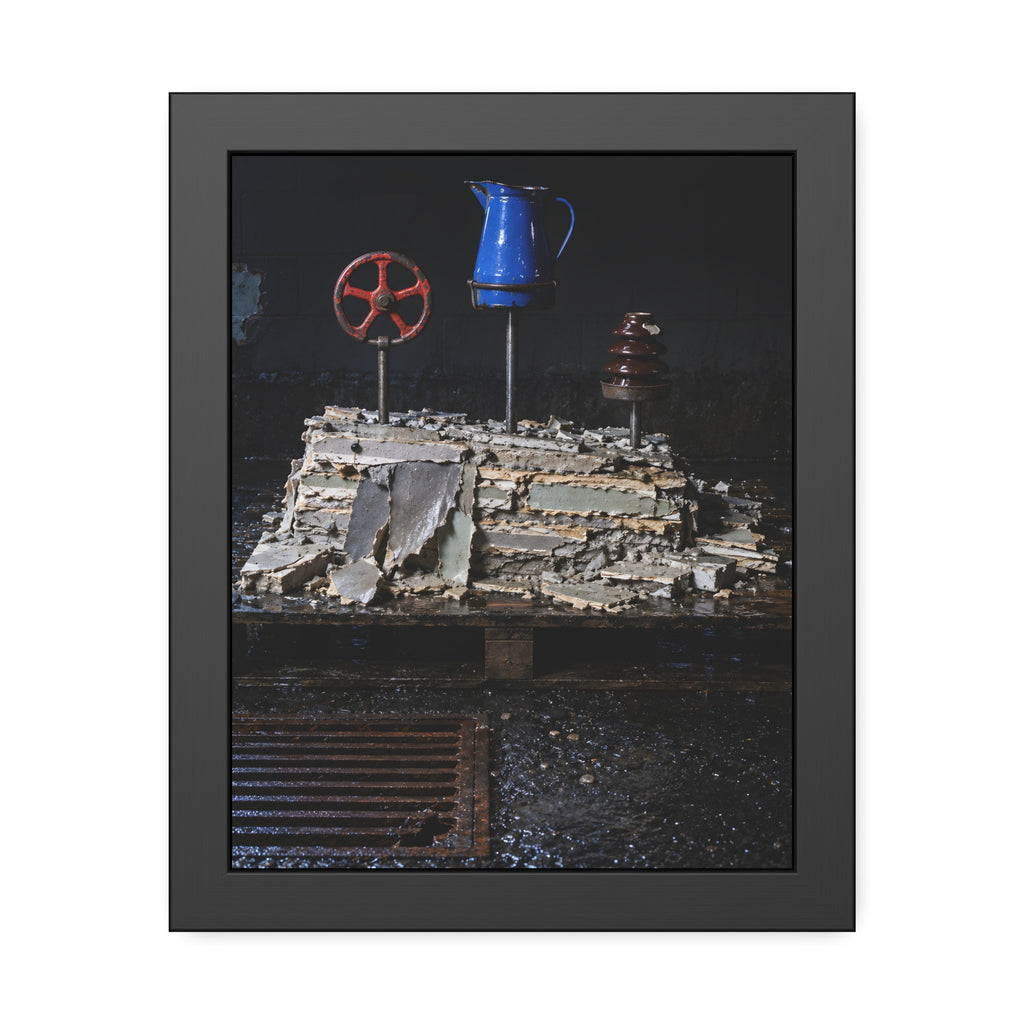 "What the Block Gave Back": A Garabaggio Framed Print