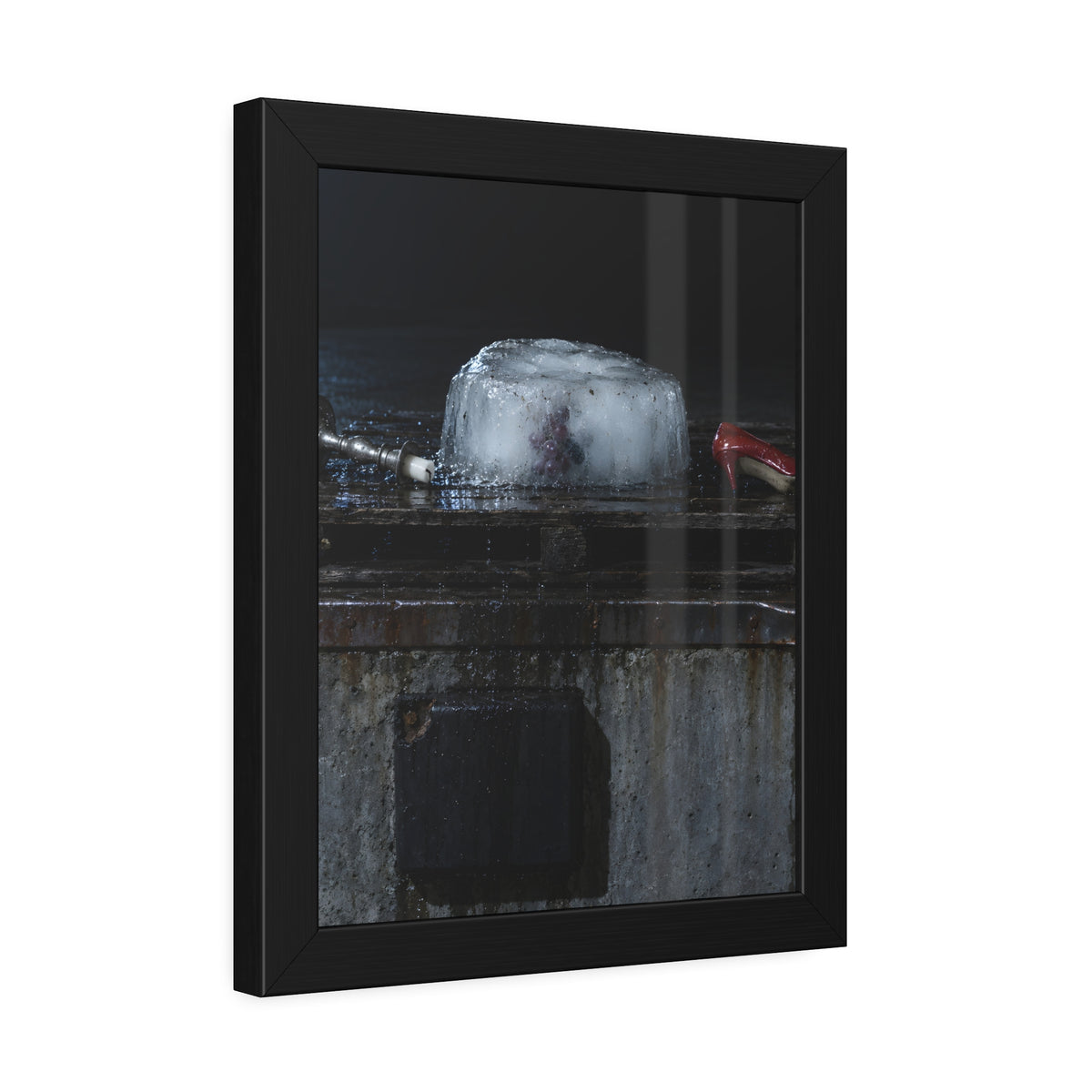 "The Shoe Stepped Out": A Garabaggio Framed Print