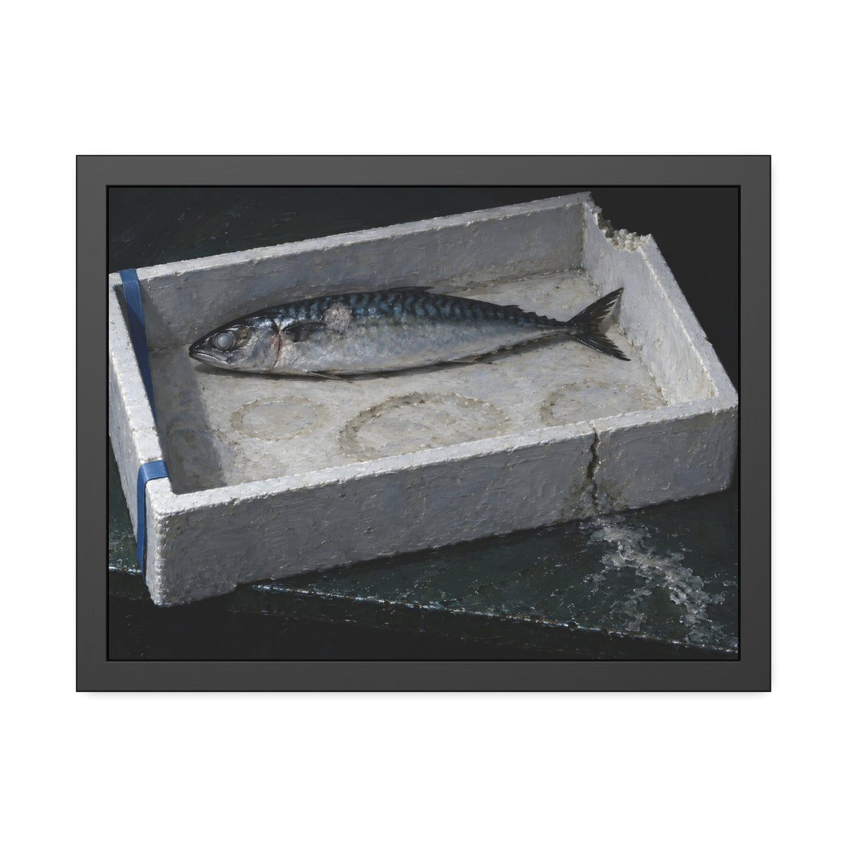 "The Fish Alone on the Foam": A Garabaggio Framed Print