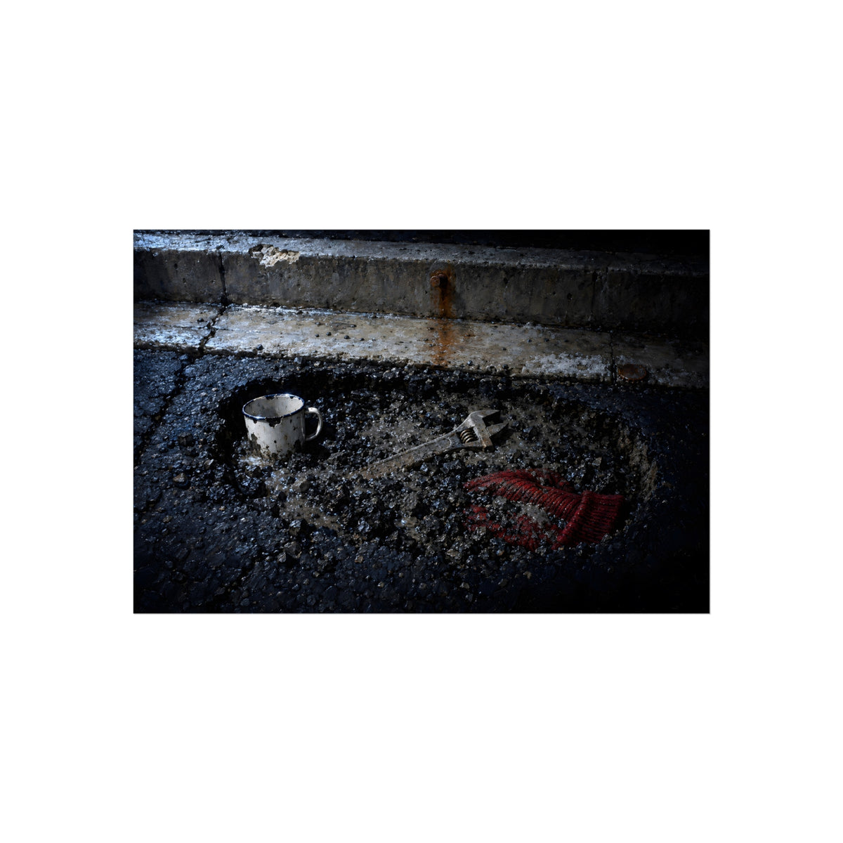 "The Red Wool in the Gravel": A Garabaggio Fine Art Print