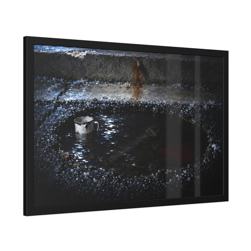 "The Meltwater": A Garabaggio Framed Print