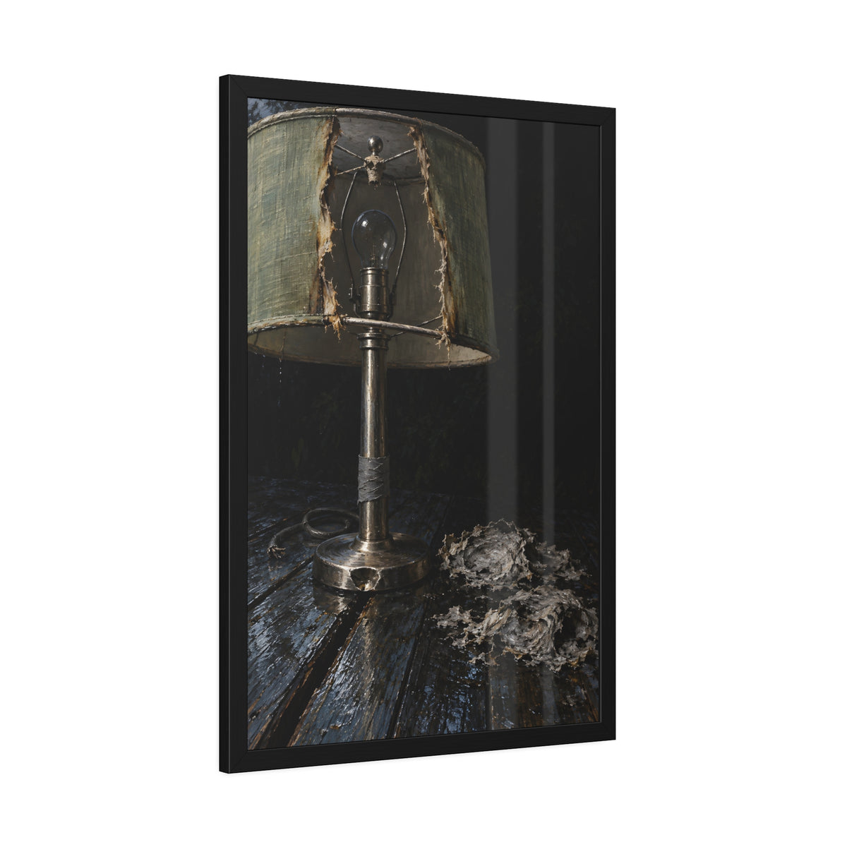 "The Stalk Under the Finial": A Garabaggio Framed Print