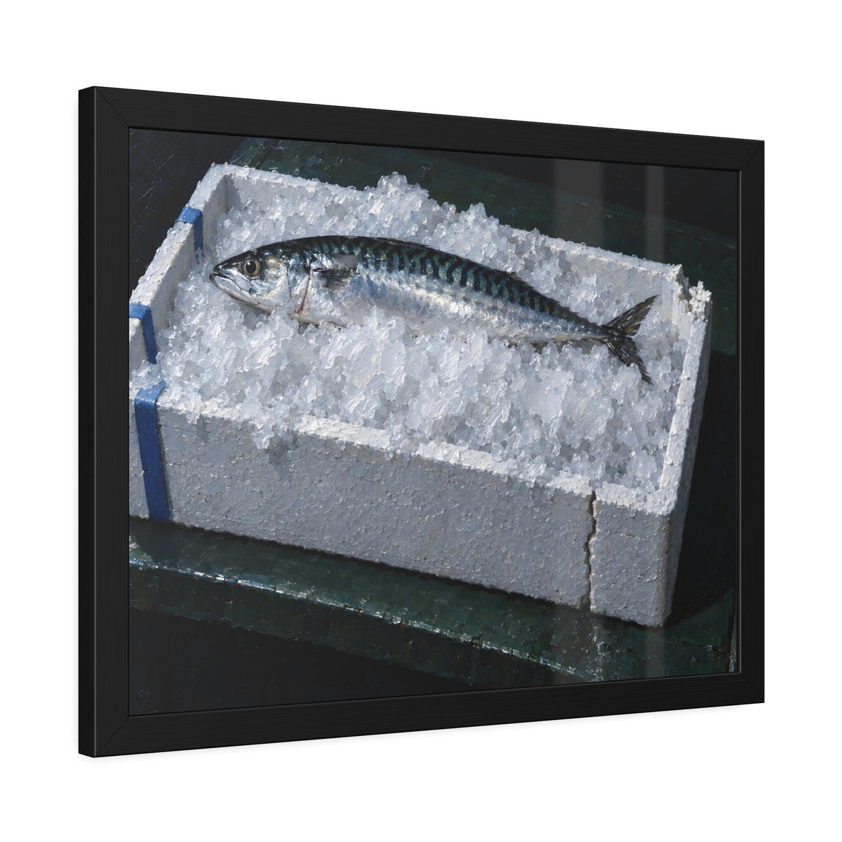 "The Ice Above the Rim": A Garabaggio Framed Print