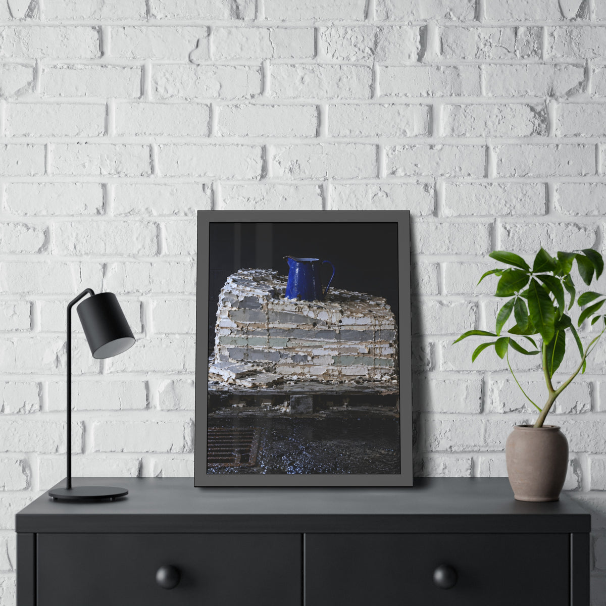"The Jug to Its Shoulder": A Garabaggio Framed Print