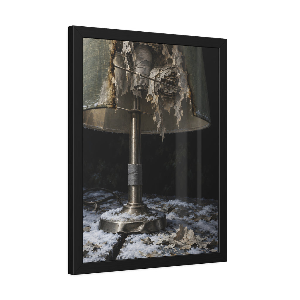 "Snow on the Shade": A Garabaggio Framed Print